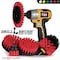 Drill Brush Power Scrubber By Useful Products 5 in W 7 in L Brush, Red R-S-E542O-QC-DB - alternate 6